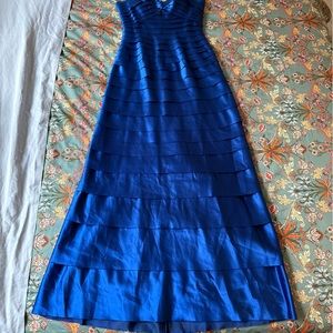 BCBG Max Azria Strapless Blue Dress